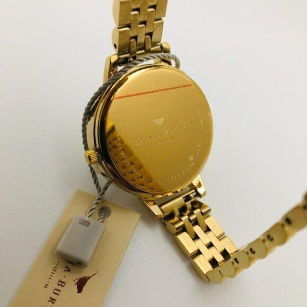 OLIVIA BURTON LONDON Women's Gold-Tone 100% Stainless Steel Bracelet Watch 34mm - Picture 5 of 9